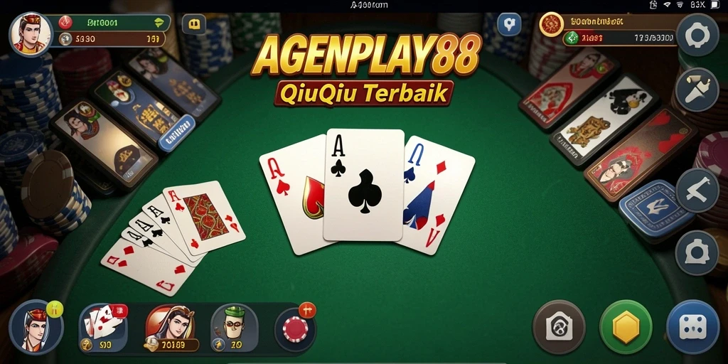 Tampilan menarik dari gameplay QiuQiu di AGENPLAY88.