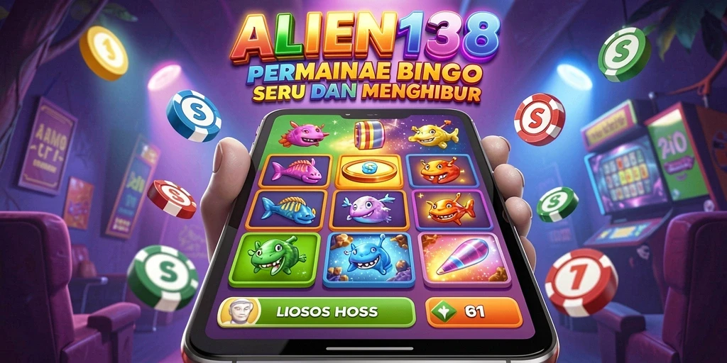 Screenshot gameplay Bingo ALIEN138 yang menampilkan interaksi pemain.