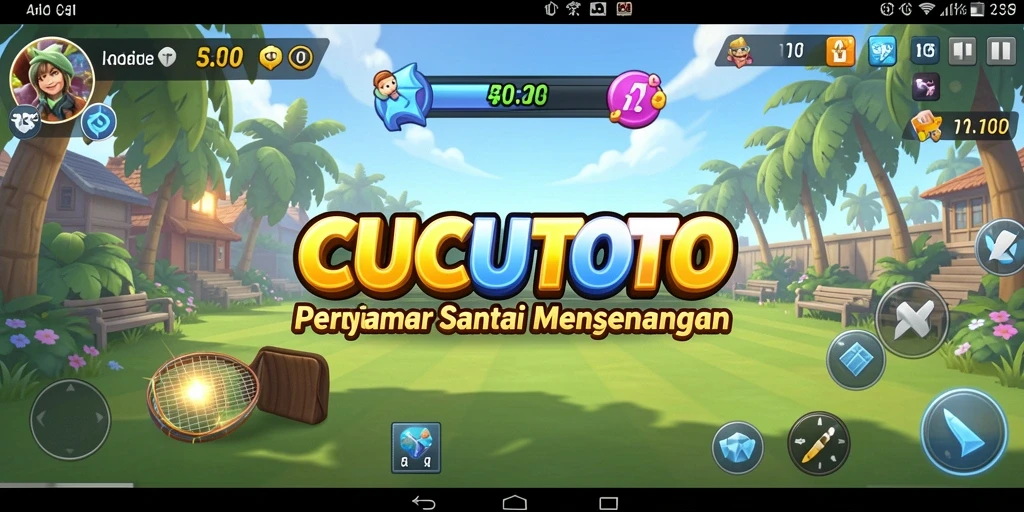 Screenshot CUCUTOTO menampilkan gameplay santai yang seru.