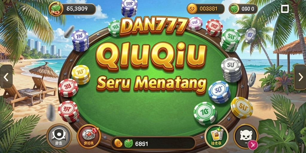 Tampilan permainan QiuQiu di DAN777 yang seru dan interaktif.