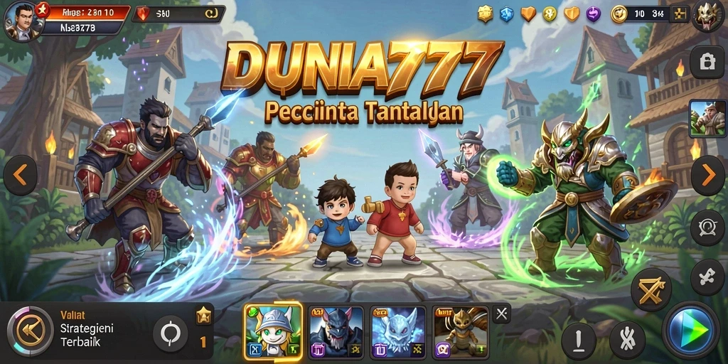 Gameplay menarik dan penuh strategi dalam DUNIA777.