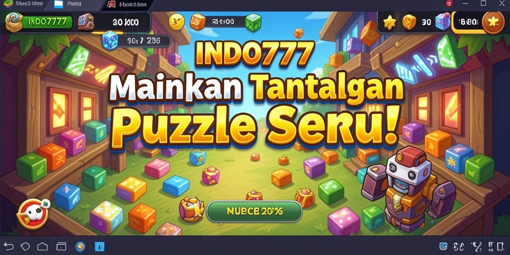 Tampilan gameplay seru di INDO777 dengan tantangan puzzle.