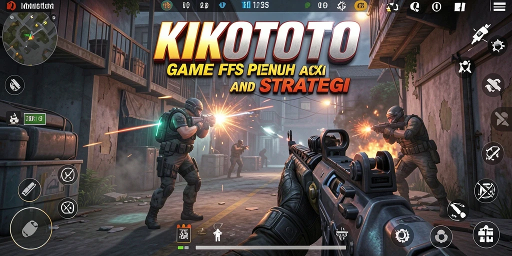Tampilan gameplay KIKOTOTO yang menegangkan dan penuh aksi.