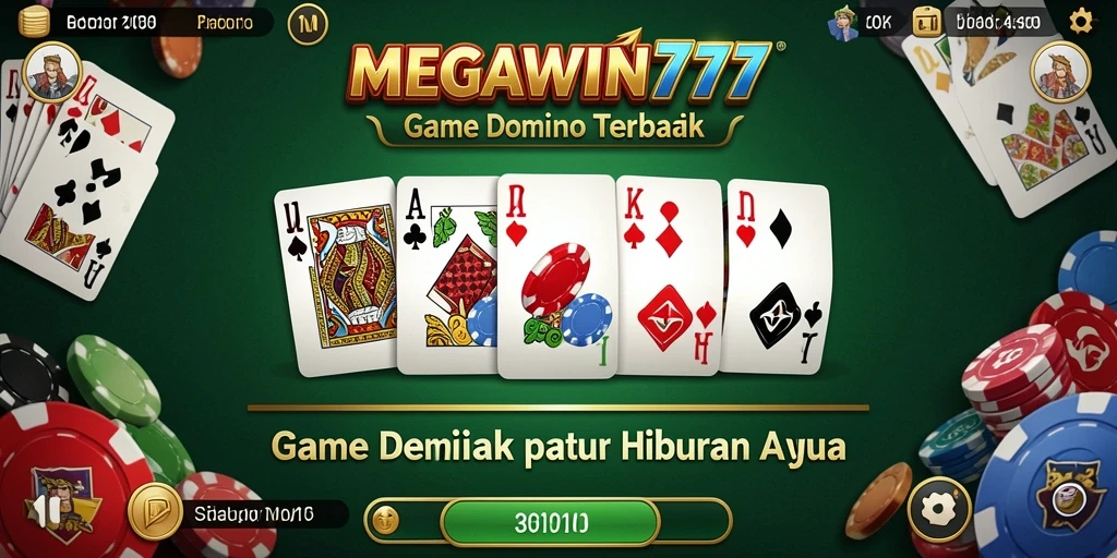 Tampilan menarik dari gameplay Domino di MEGAWIN777.