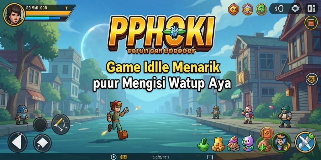 Tampilan gameplay PPHOKI yang santai dan menyenangkan.
