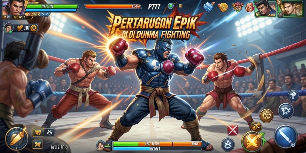 Tampilan gameplay PT777 yang intens dan mendebarkan.