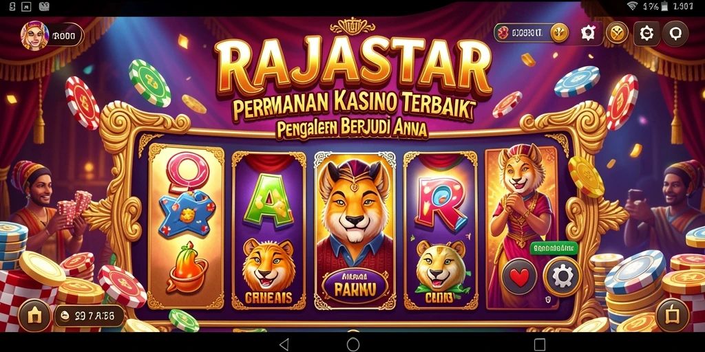Tampilan gameplay seru di RAJASTAR dengan berbagai pilihan permainan Kasino.