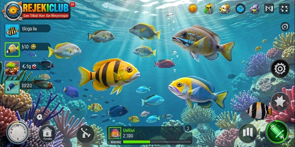 Tangkap ikan dengan seru di REJEKICLUB!