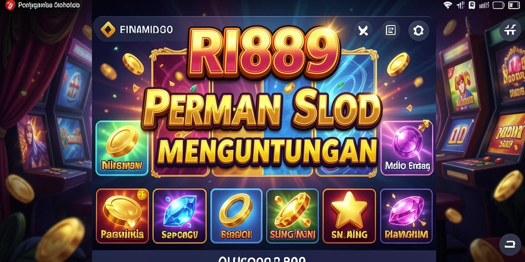 Tampilan gameplay Slot RI889 dengan efek visual menarik.