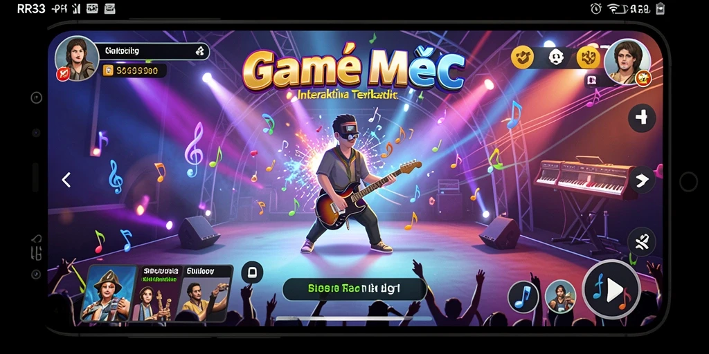 Screenshot RR33 yang menunjukkan gameplay seru penuh ritme.