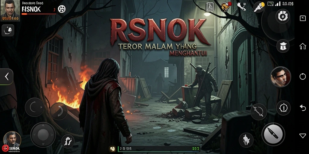 Tangkapan layar menampilkan gameplay menakutkan di dunia RSNOK.