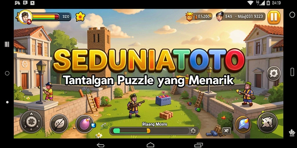 Tampilan gameplay menarik di <strong>SEDUNIATOTO</strong> saat menyelesaikan puzzle.