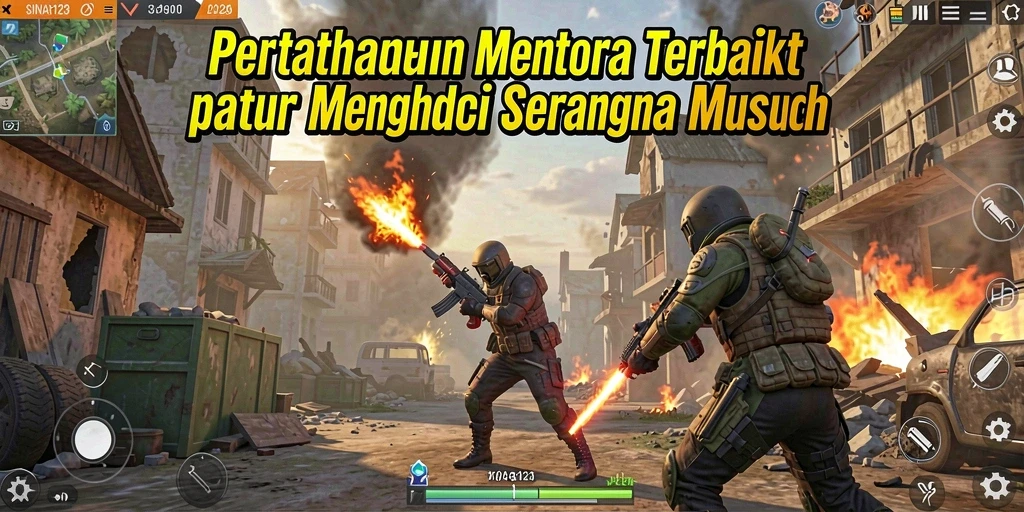 Tampilan gameplay SINAR123 menara pertahanan yang penuh aksi.