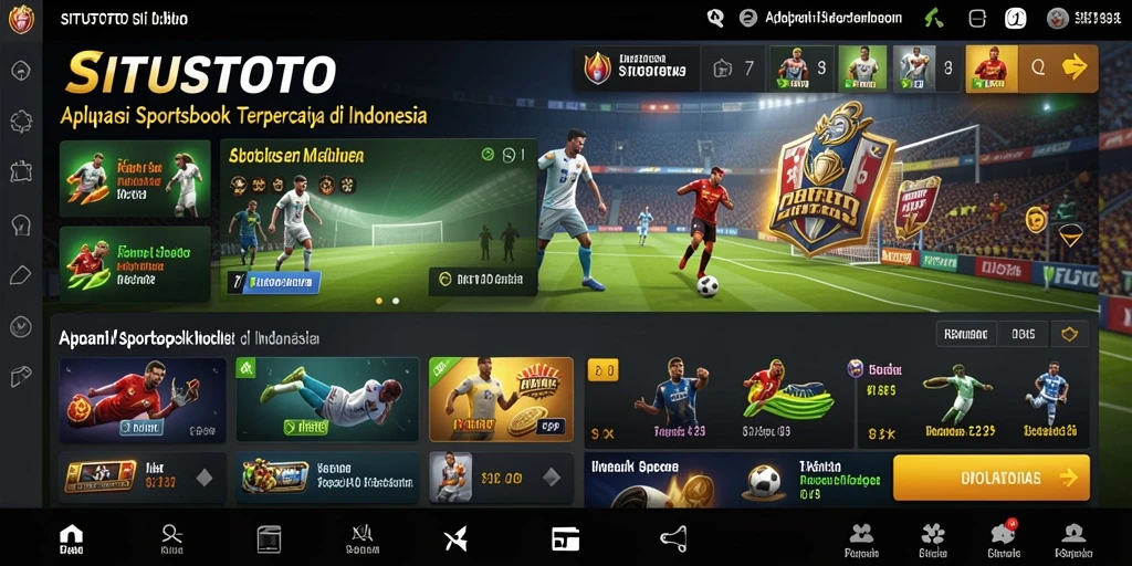 Screenshot utama SITUSTOTO menunjukkan antarmuka taruhan yang menarik.