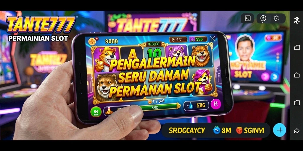 Screenshot utama TANTE777 menampilkan gameplay Slot yang mengasyikkan.