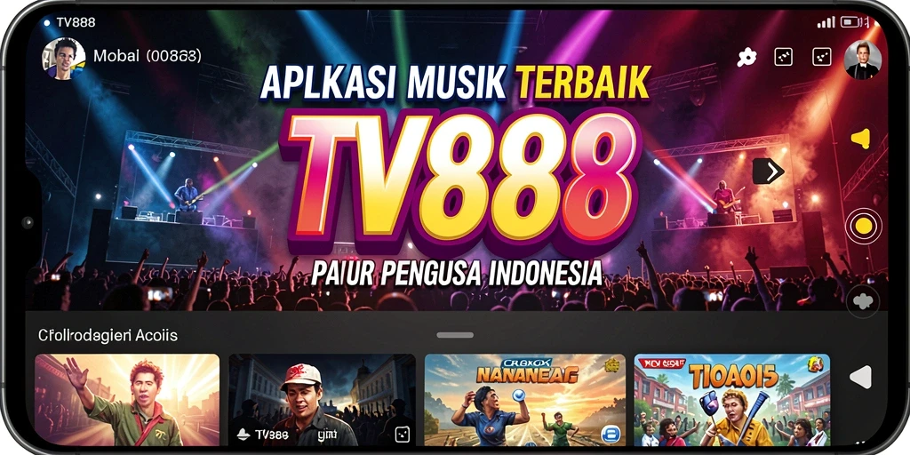 Tampilan gameplay TV888 yang menarik saat bermain musik.