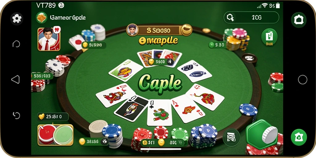 Tampilan gameplay VT789 yang seru dan interaktif dalam Gaple.