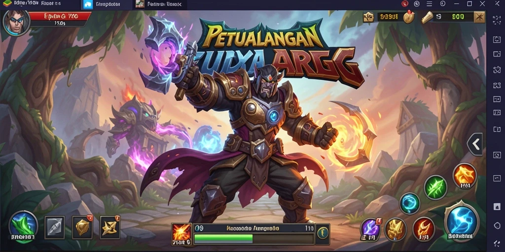 Screenshot gameplay Y89 menampilkan pertarungan epik dengan grafis tinggi.
