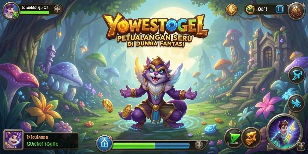 Tangkapan layar utama YOWESTOGEL menampilkan aksi penuh petualangan di dunia yang menakjubkan.